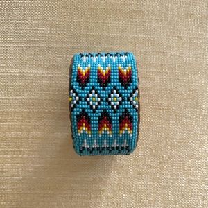 Beaded cuff bracelet, $50